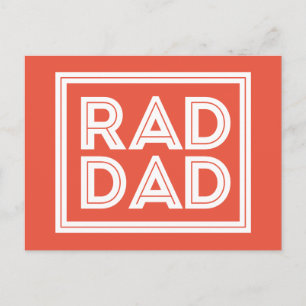 Father's Day - Rad Dad Postcard