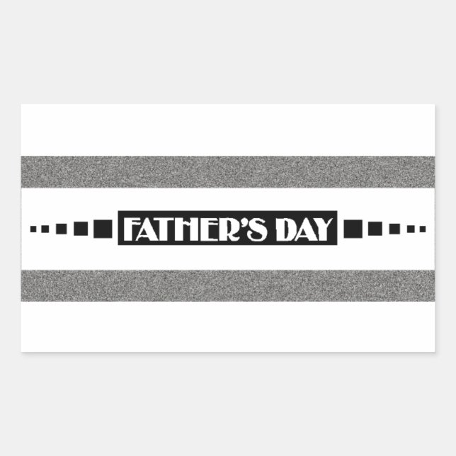 Fathers Day - Rectangular Sticker (Front)