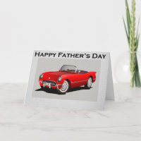 Father's Day Red Convertible Sports Car