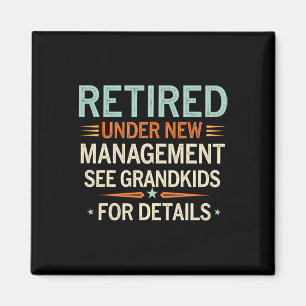Fathers Day Retired Grandpa Retirement Under New M Magnet