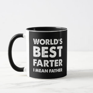 Father's Day Retro Dad World's Best Farter I Mean  Mug