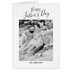 Father's Day Retro Photo Greeting Card