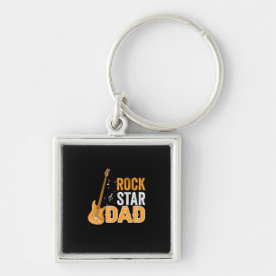 Father's Day Rock Star Dad Key Ring