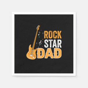 Father's Day Rock Star Dad Napkin