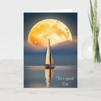 Father's Day Sailboat In Moonlight