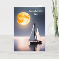 Father's Day Sailboat In Moonlight
