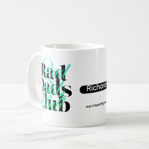 Fathers Day Scramble Rad Dads Club Custom Name Coffee Mug