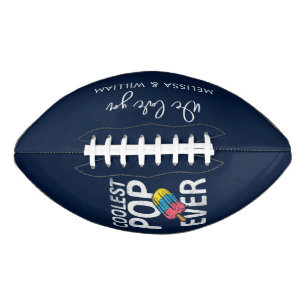 Fathers Day Script Coolest Pop Ever Custom Football