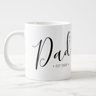 Father's Day Script Dad Personalised Large Coffee Mug