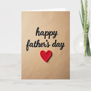 Fathers Day Script Letter Card