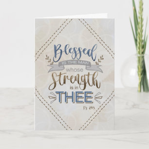 Father's Day Scripture Blessed is the Man Card