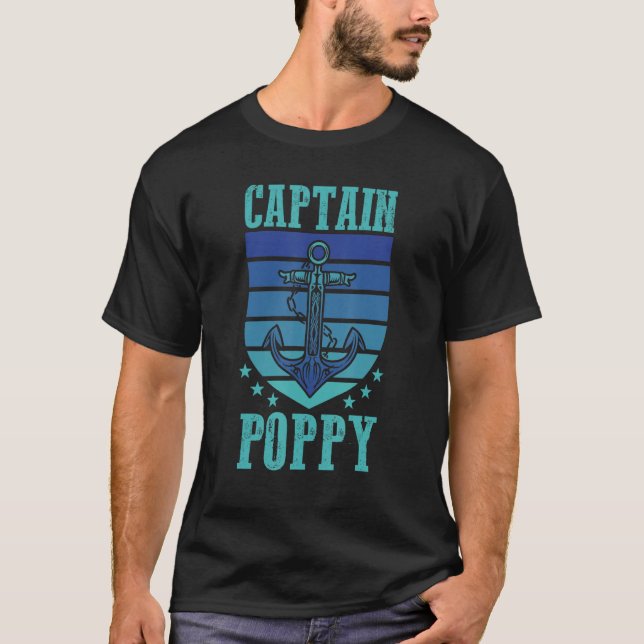 Father's Day  Seafarer Daddy  Boater Papa  Captain T-Shirt (Front)