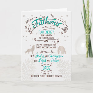 Father's Day Sentimental Typography for Dad Holiday Card