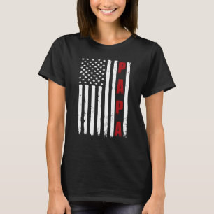 Father's Day Shirt - BEST DAD EVER USA American Fl