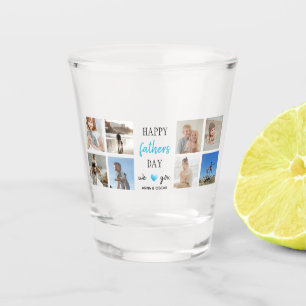 Father's Day Shot Glass Personalised Photos