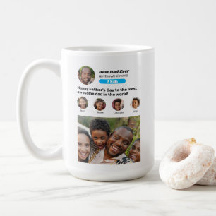 Father's Day Social Media Instagram Profile Photo Coffee Mug