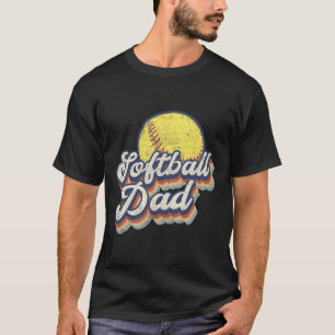 Fathers Day Softball Dad Gift From Daughter Son Wi T-Shirt
