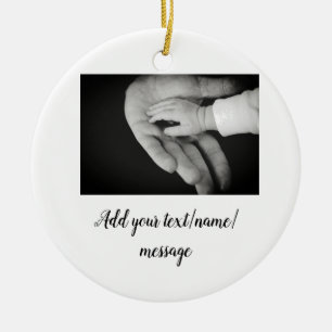 father's day son father dad add photo text dad gif ceramic ornament