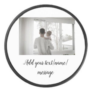 father's day son father dad add photo text dad gif hockey puck