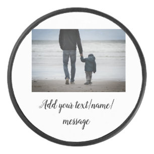 father's day son father dad add photo text dad gif hockey puck