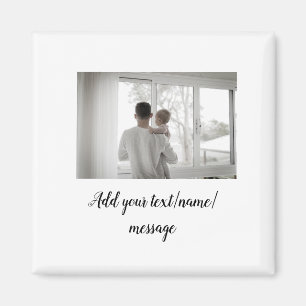 father's day son father dad add photo text dad gif magnet