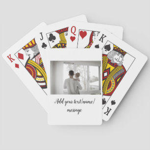 father's day son father dad add photo text dad gif playing cards