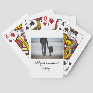 father's day son father dad add photo text dad gif playing cards