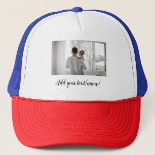 father's day son father dad add photo text dad gif trucker hat