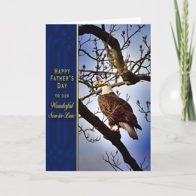 FATHER'S DAY - SON-IN-LAW - BALD EAGLE CARD (Front)