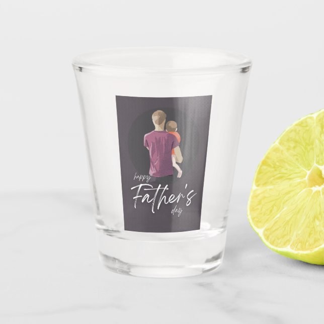 Father's day special shot glass  (Front)