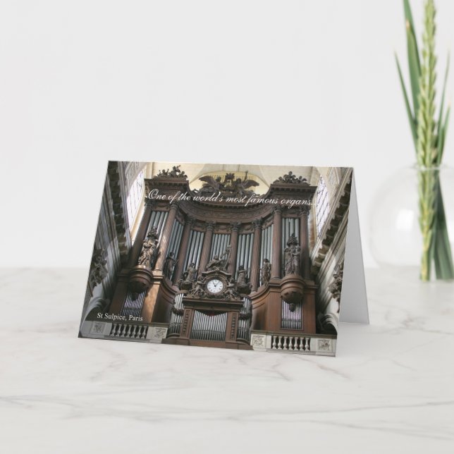 Father's Day - St Sulpice organ Card (Front)