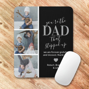 Father's Day Step dad Photo Mouse Pad