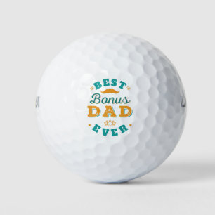 Fathers Day Stepdad Best Bonus Dad Ever Golf Balls