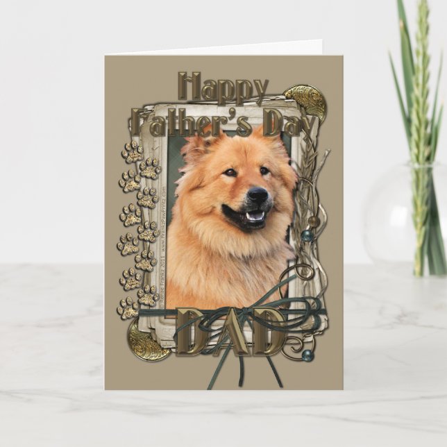 Fathers Day - Stone Paws - Chow Chow - Cinny Card (Front)