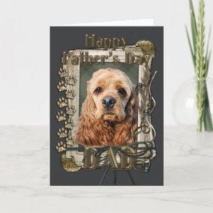 Fathers Day - Stone Paws - Cocker Spaniel Card