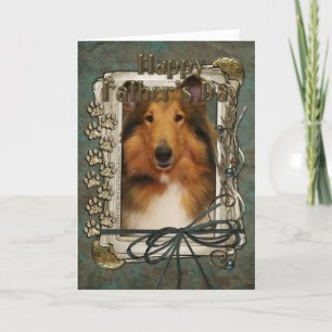 Fathers Day - Stone Paws - Collie - Natalie Card