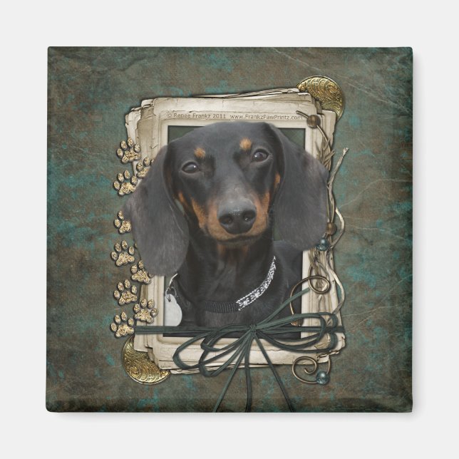 Fathers Day - Stone Paws - Dachshund - Winston Magnet (Front)