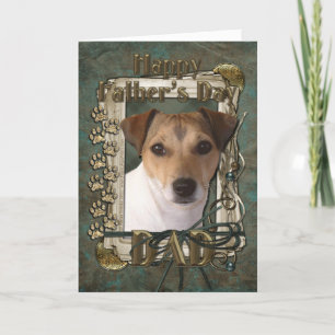 Fathers Day - Stone Paws - Jack Russell Card