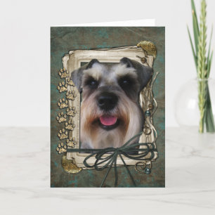 Fathers Day - Stone Paws - Schnauzer Card
