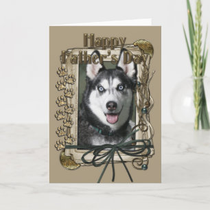 Fathers Day - Stone Paws - Siberian Husky Card