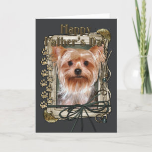 Fathers Day - Stone Paws - Yorkshire Terrier Card