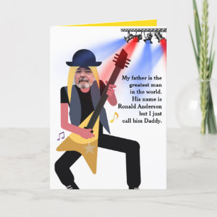 Father's Day Storybook Superhero Astronaut Holiday Card