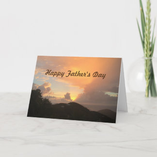 Father's Day sunrise from "us" Greeting Card