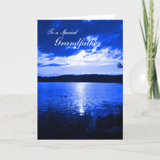Father's Day Sunset Sky Blue - For Grandfather Card