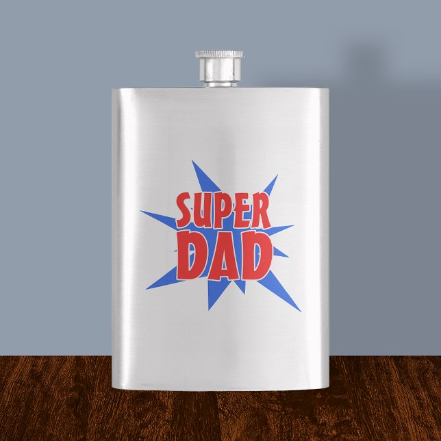 Father's Day Super Dad Flask (Creator Uploaded)