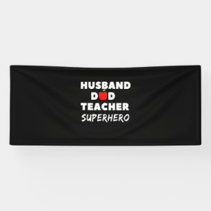Father's Day   Super Husband Dad Teacher Banner