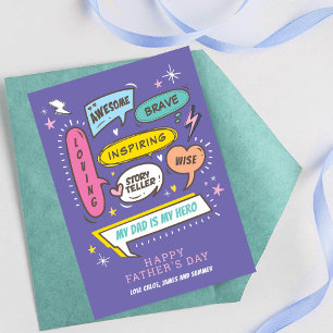 Fathers Day, Superhero Dad, Fathers Day Card