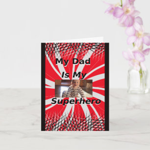 Father's Day, Superhero Folded Greeting Card