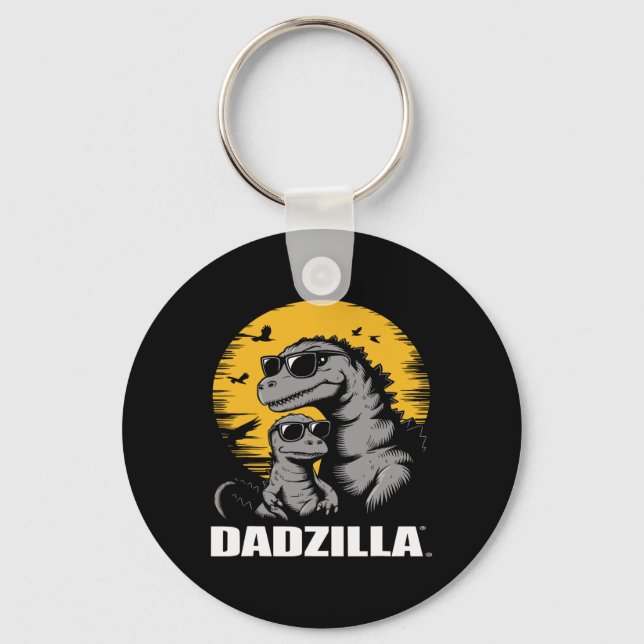 Father's Day Surprise For The Ultimate Dino Dad -  Key Ring (Front)