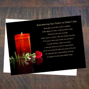 Father's Day Sympathy Remembrance Loss of Dad Card